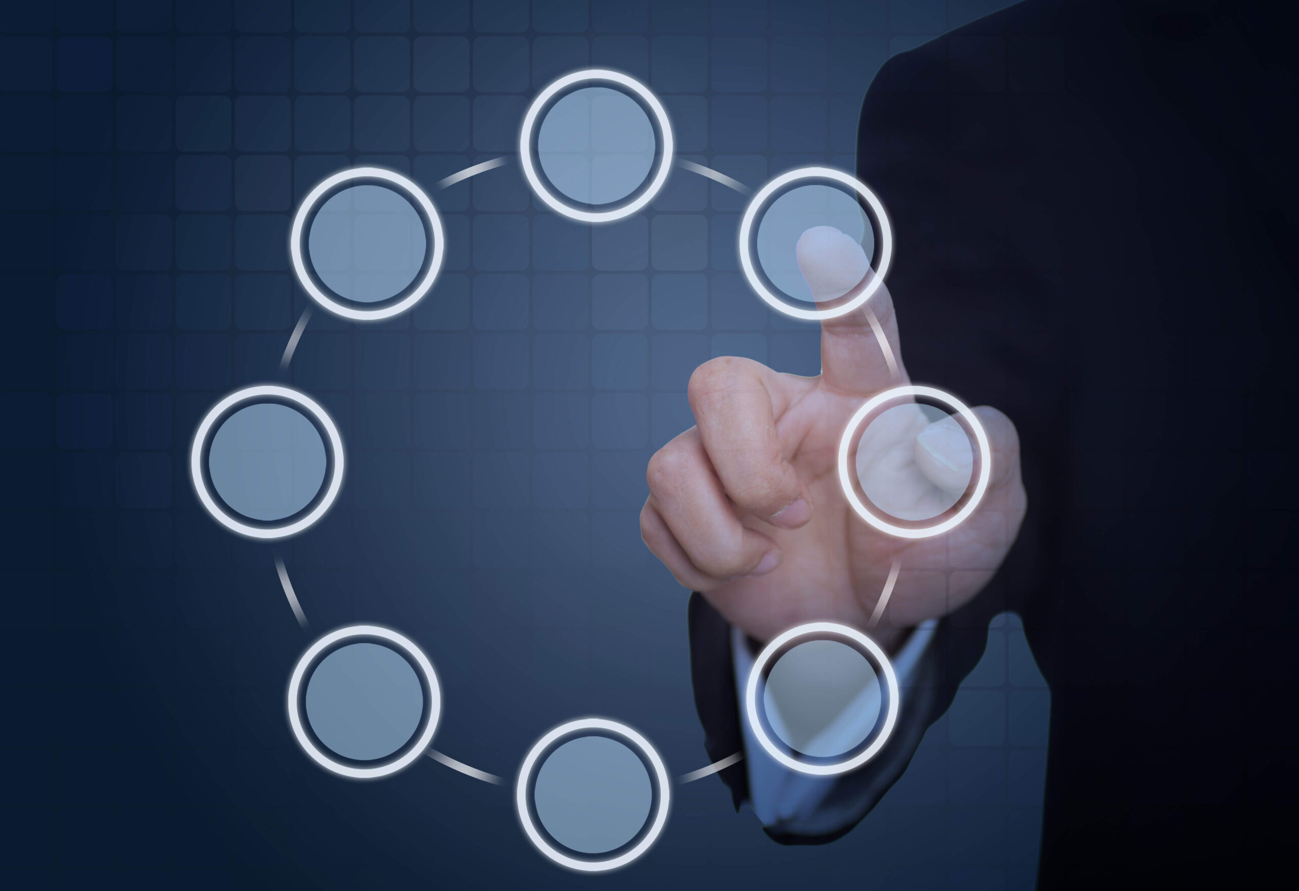 Three people are standing